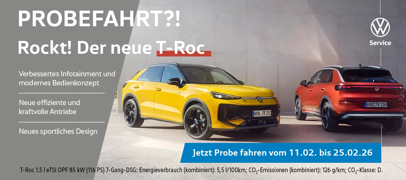 T-Roc Probefahrtwoche