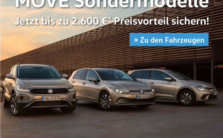  Die neuen MOVE Sondermodelle