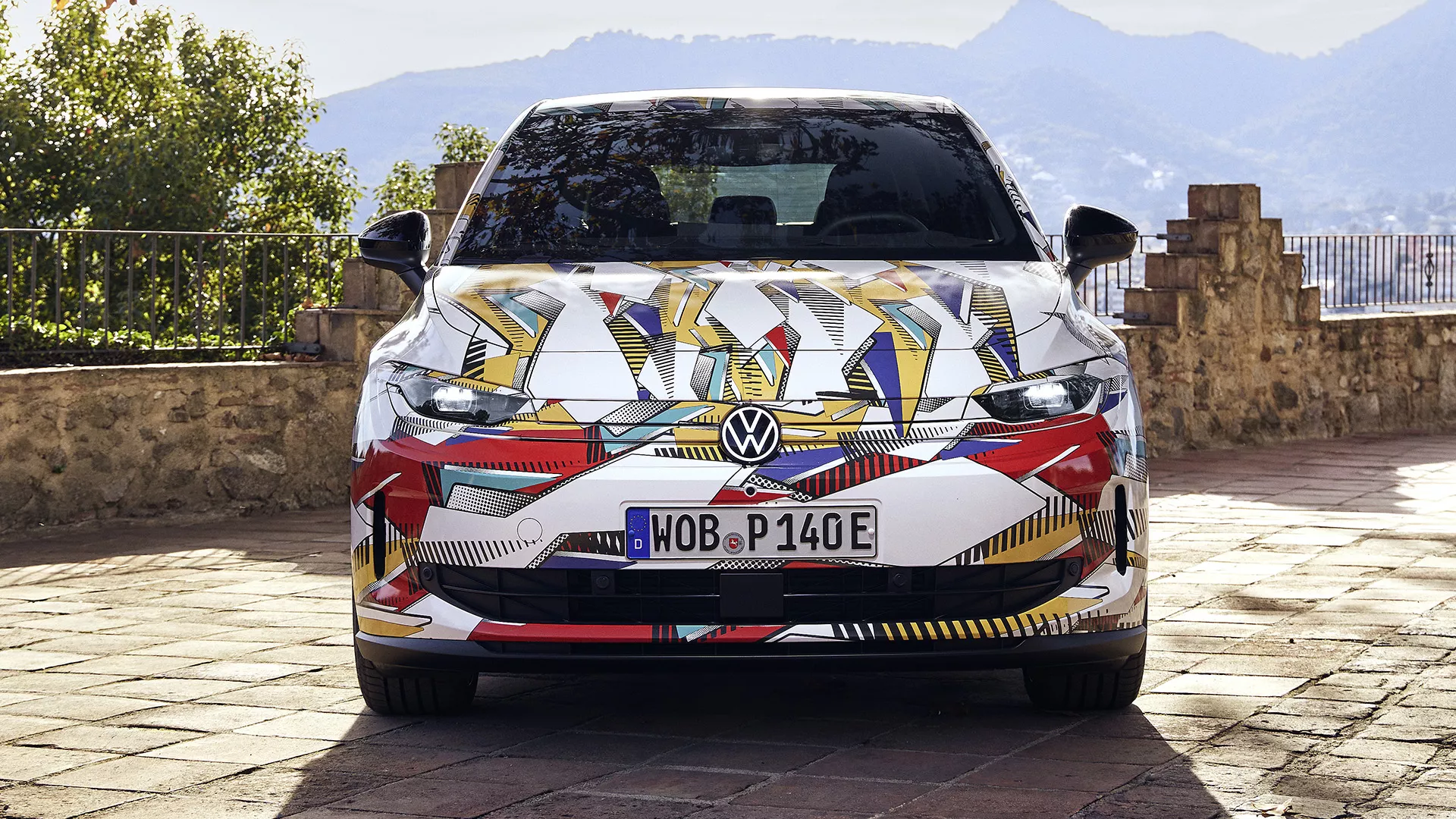 VW ID. Polo Frontansicht Camouflage
