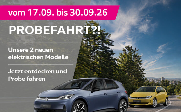  Probefahrtwoche – ID.3 NEO und ID. Polo